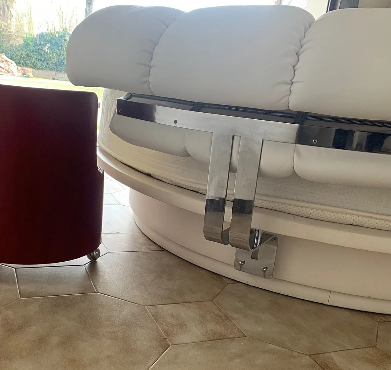 Lullaby ed and ightstands by Luigi Massoni for Poltrona Frau, 1968 7