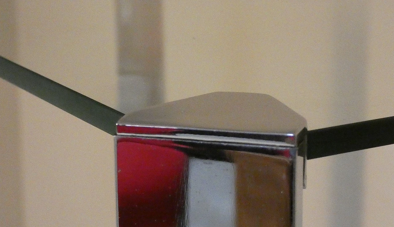 Vetrine a giorno in acciaio e cristallo di Cidue, Italia, anni '70 11