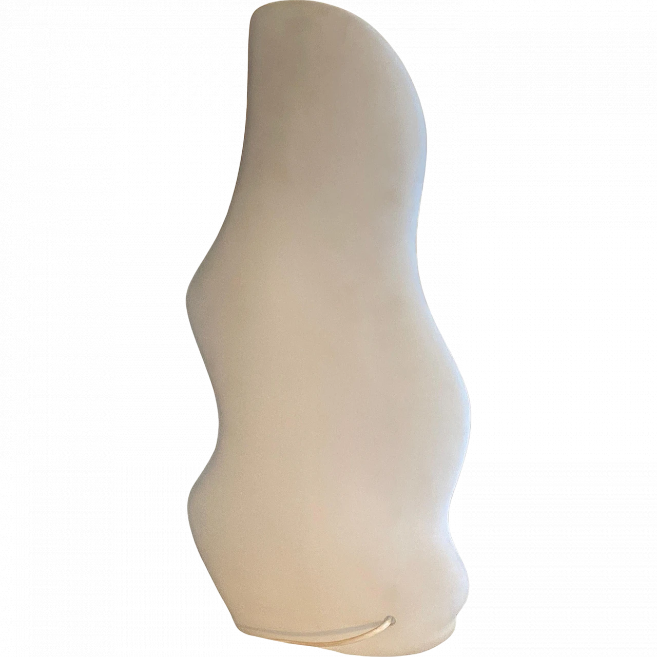 Lampada da tavolo Iceberg in vetro smerigliato anni '80 10