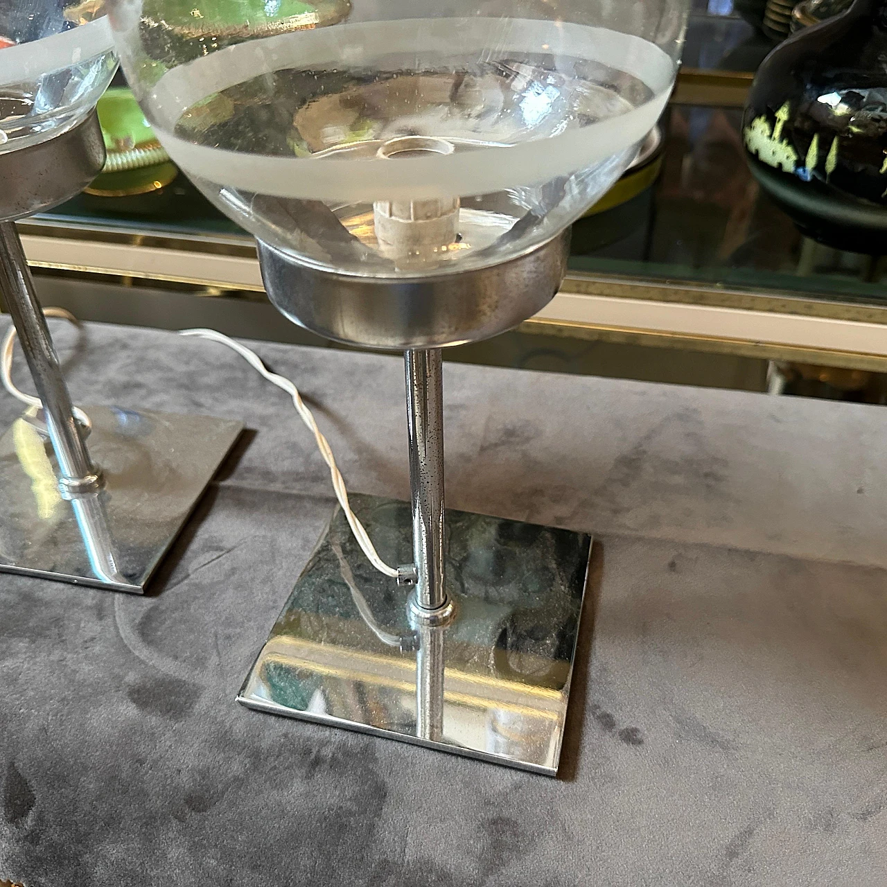 Coppia di lampade in vetro di Murano di Mazzega, anni '70 6