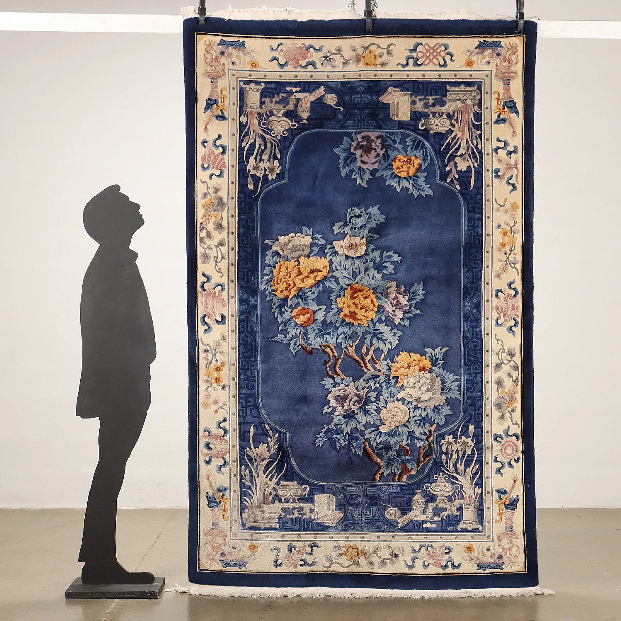 Tappeto Pechino cinese in cotone e lana 2