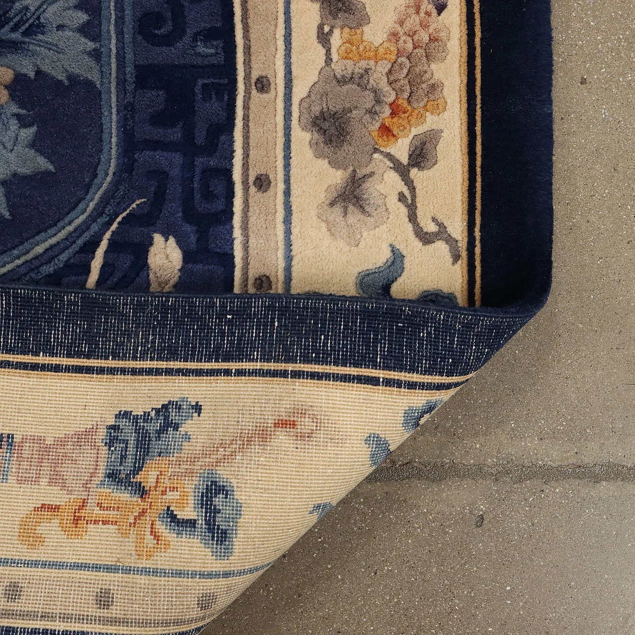 Tappeto Pechino cinese in cotone e lana 8