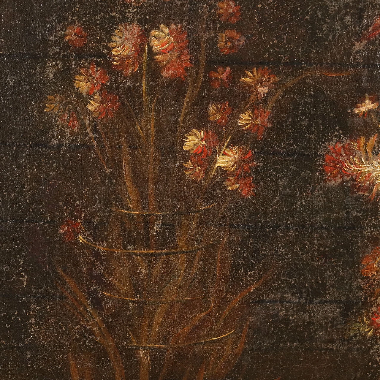 Natura morta con fiori e frutta, olio su tela, '600 5