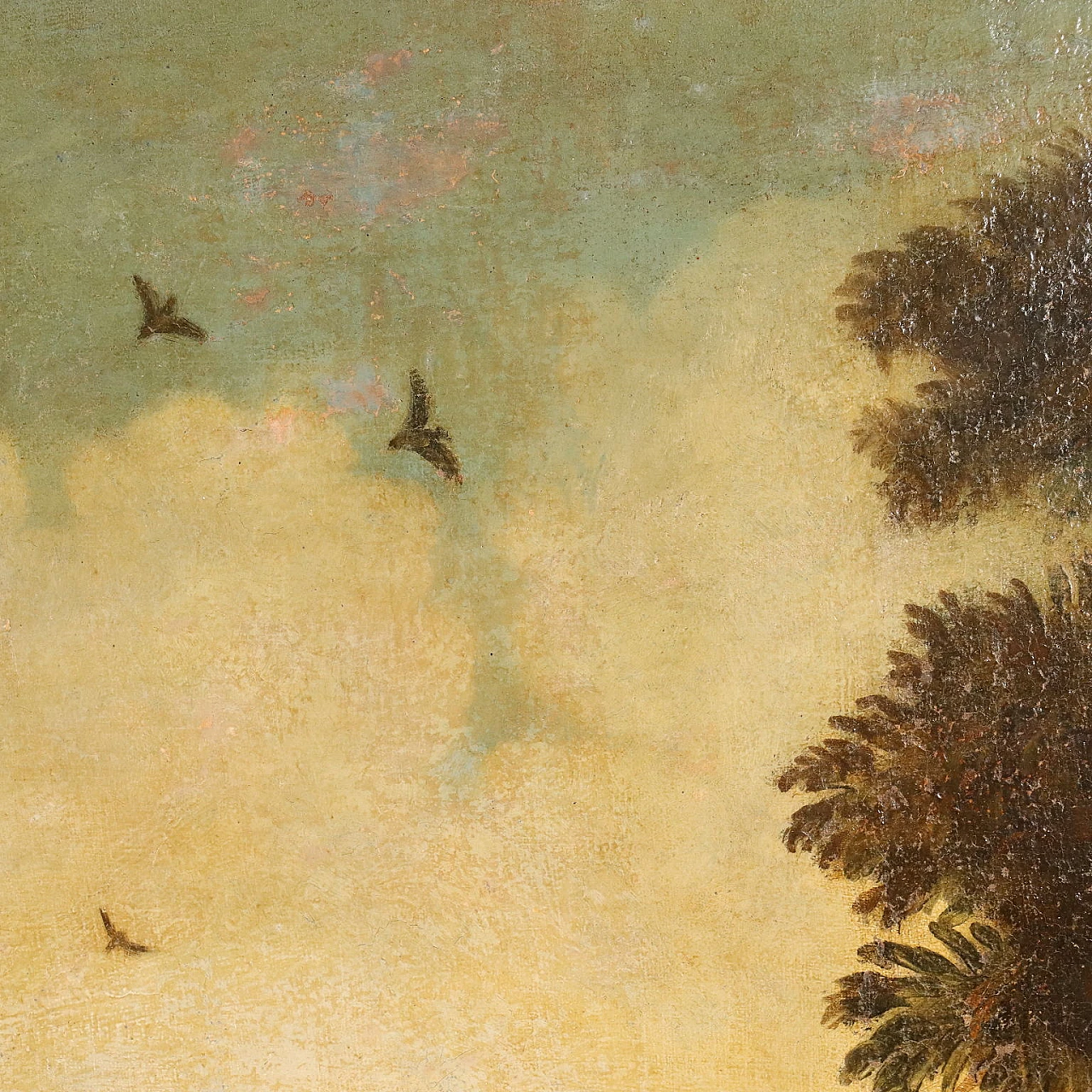 Natura morta con fiori e frutta, olio su tela, '600 7