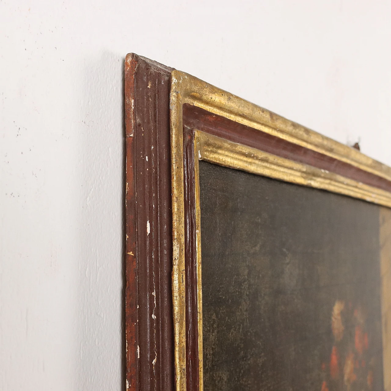 Natura morta con fiori e frutta, olio su tela, '600 9