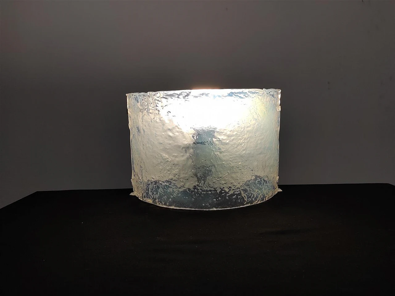 Lampada da parete in vetro di Murano, anni '70 5