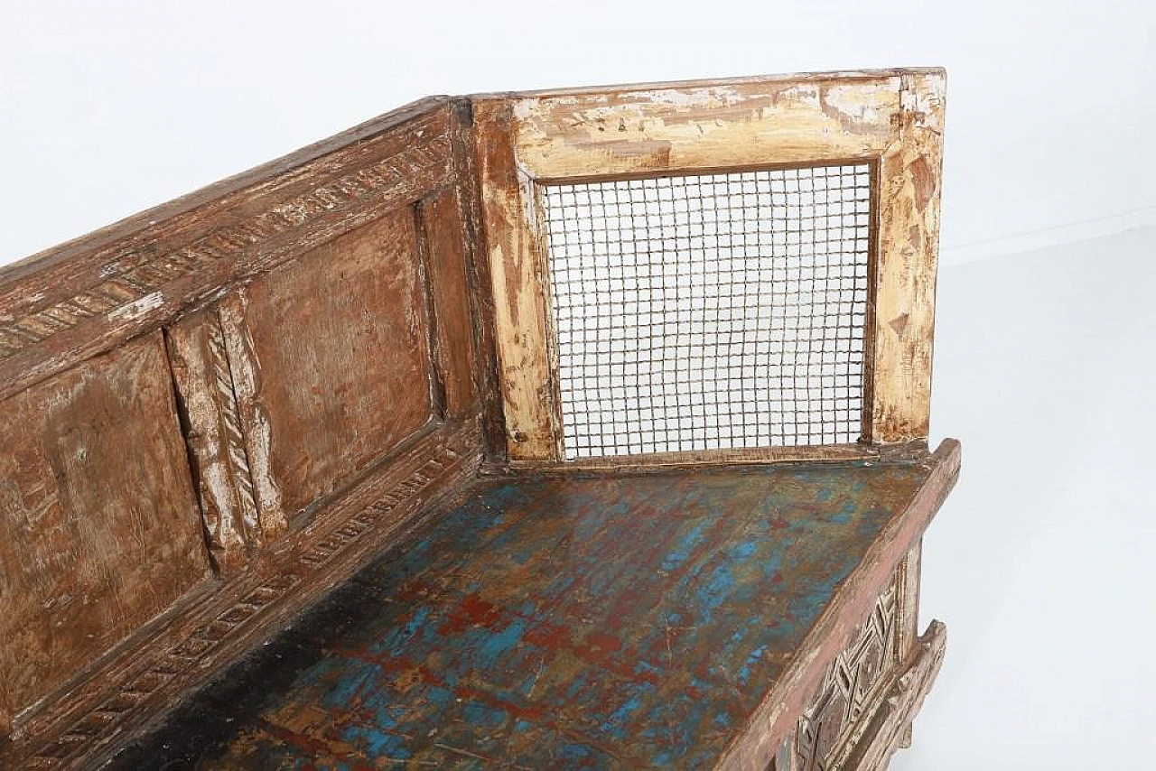 Wooden recycled bench, late 20th century 10