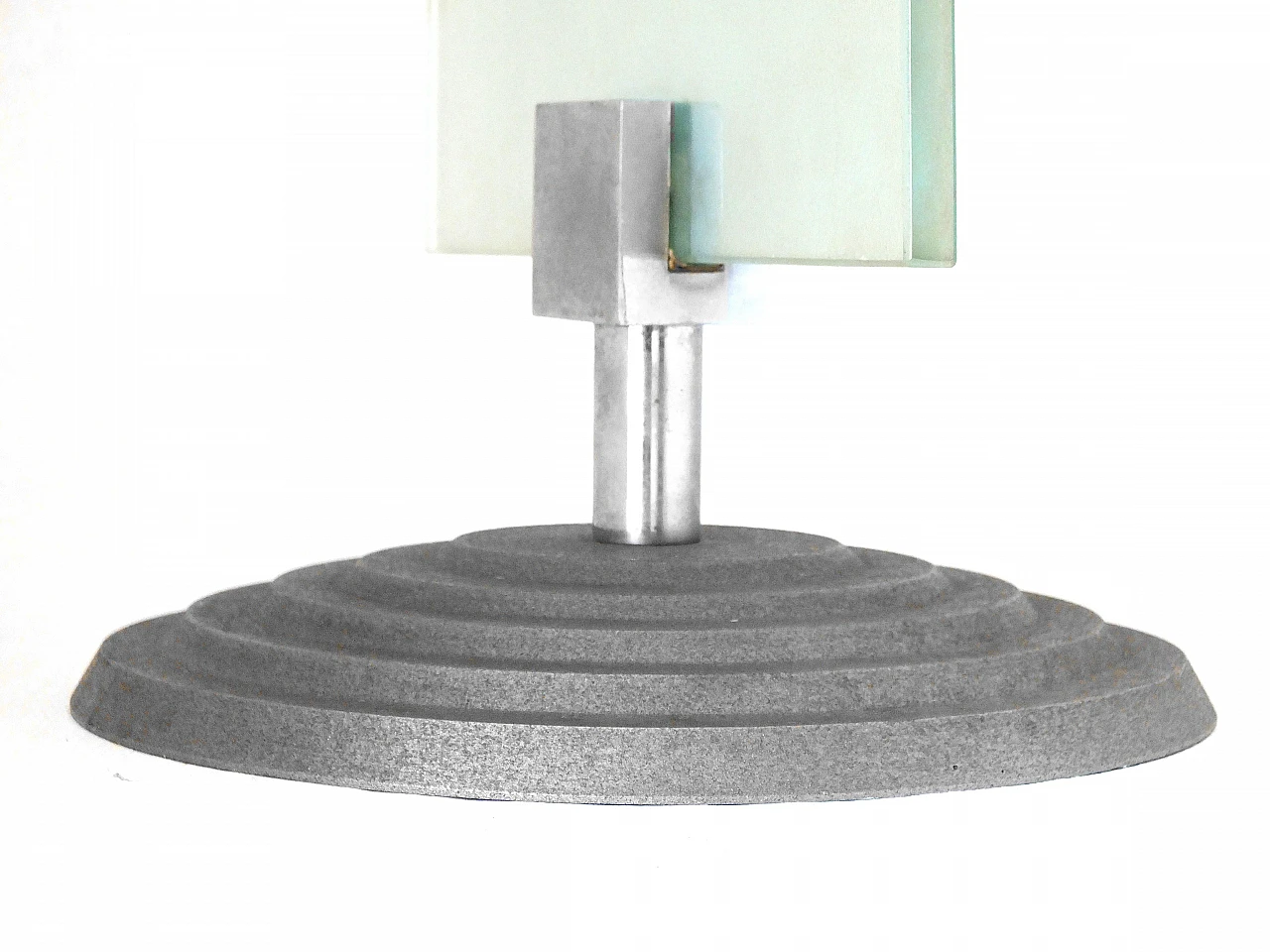 Insegna da tavolo in vetro acidato di Fontana Arte, anni '80 8