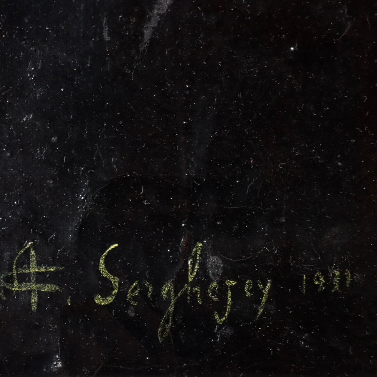 Still life with fruit and tableware, oil on canvas 10