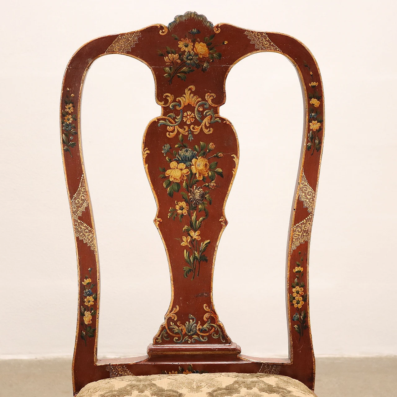Pair of armchairs and a baroque-style chair, mid-19th century 4