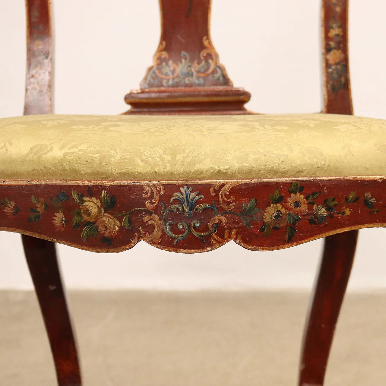 Pair of armchairs and a baroque-style chair, mid-19th century 5