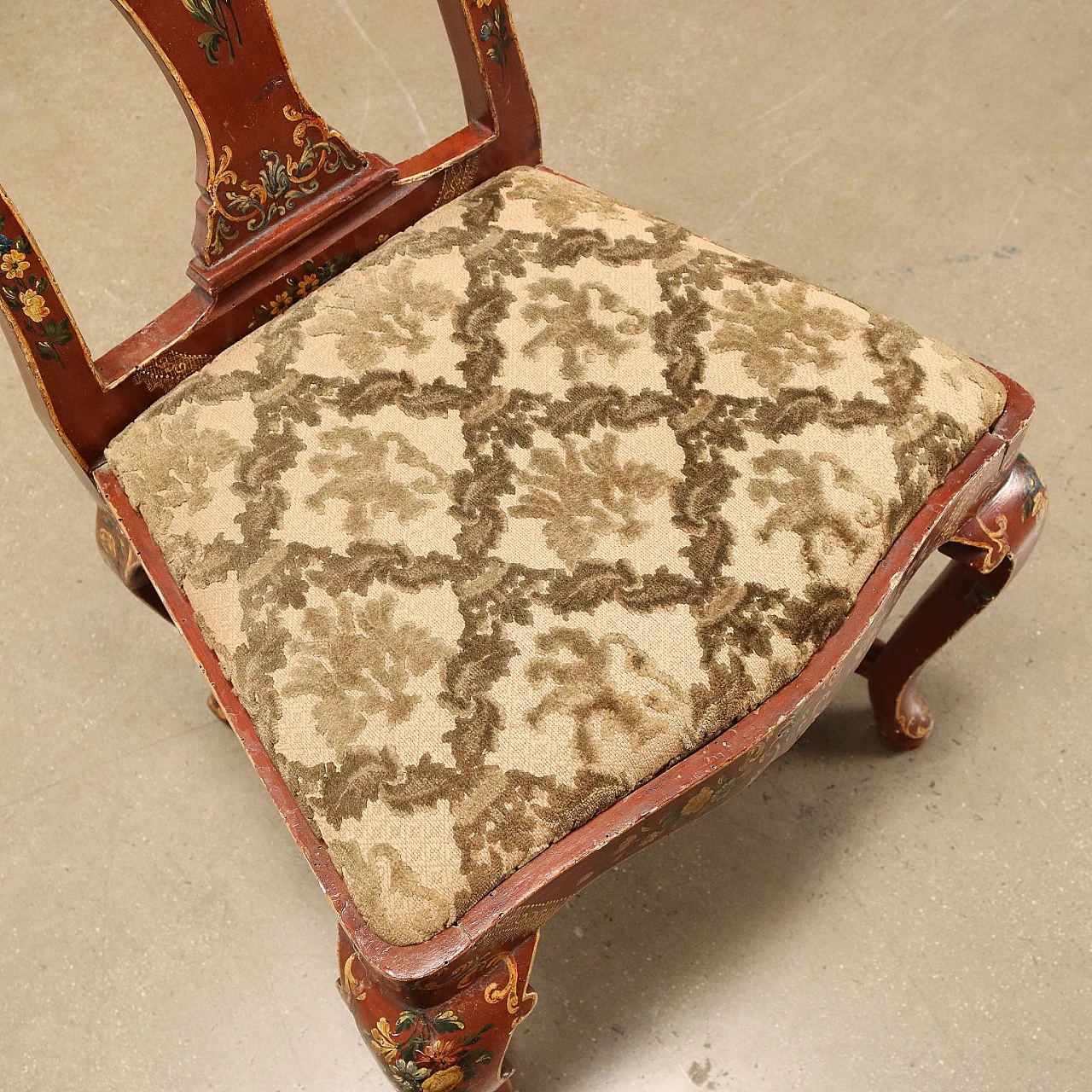 Pair of armchairs and a baroque-style chair, mid-19th century 8
