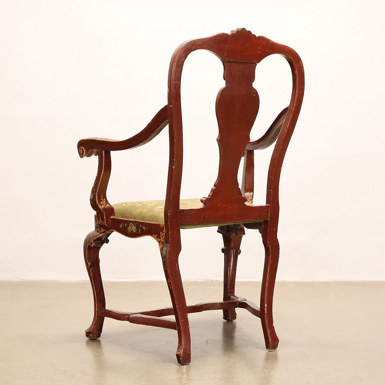 Pair of armchairs and a baroque-style chair, mid-19th century 10