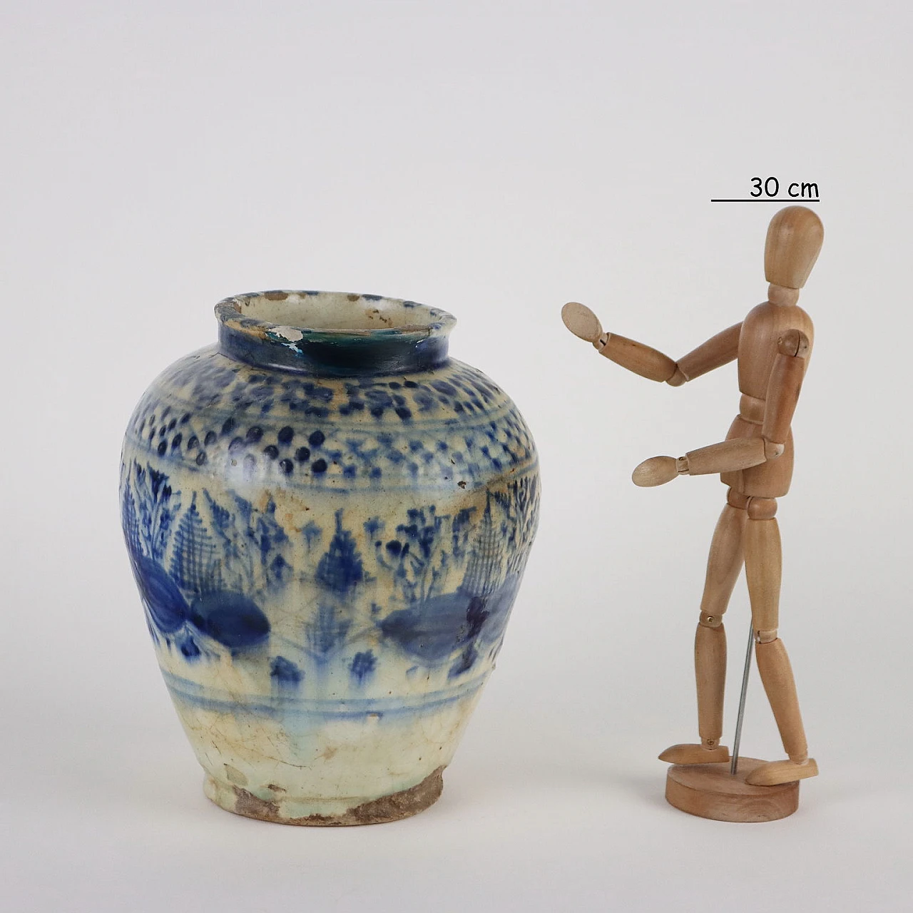 Vaso a balaustro mediorientale in ceramica, inizio '900 2