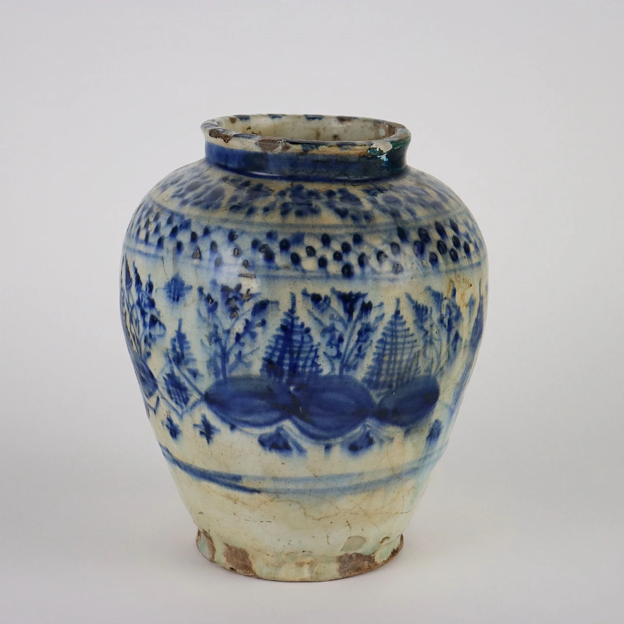 Vaso a balaustro mediorientale in ceramica, inizio '900 6