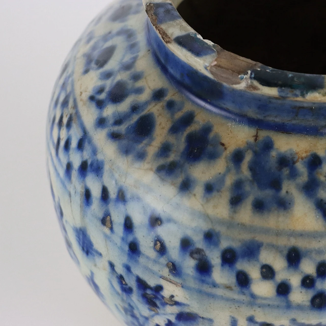 Vaso a balaustro mediorientale in ceramica, inizio '900 7