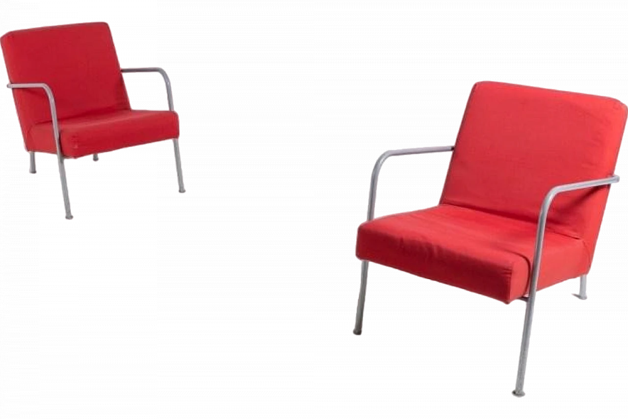Coppia di poltrone in stile Bauhaus di Ikea, fine '900 12