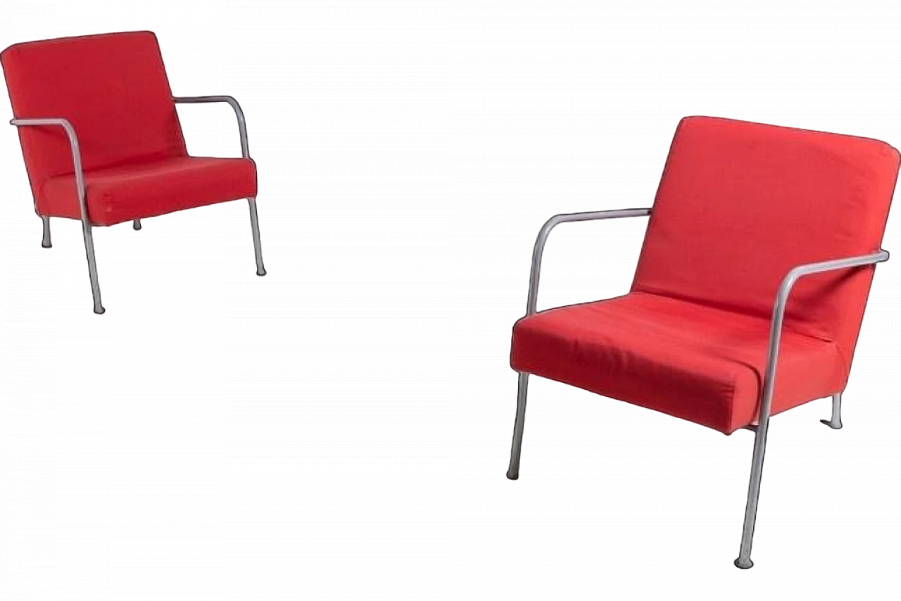 Coppia di poltrone in stile Bauhaus di Ikea, fine '900 13