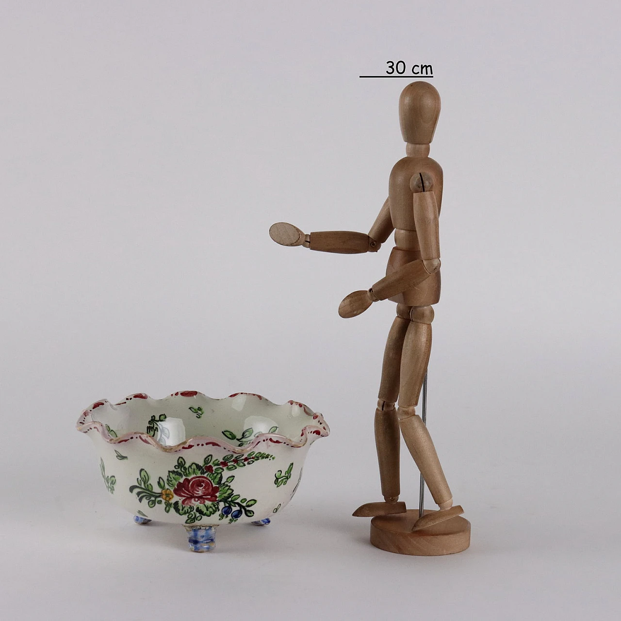 Ciotola in maiolica di Molaroni Pesaro, fine '800 2