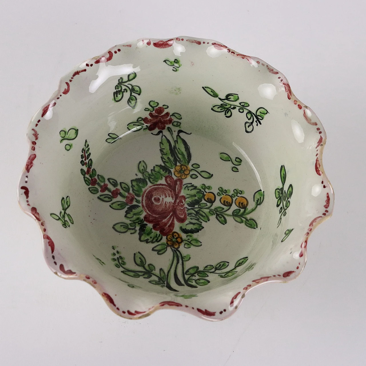 Ciotola in maiolica di Molaroni Pesaro, fine '800 4