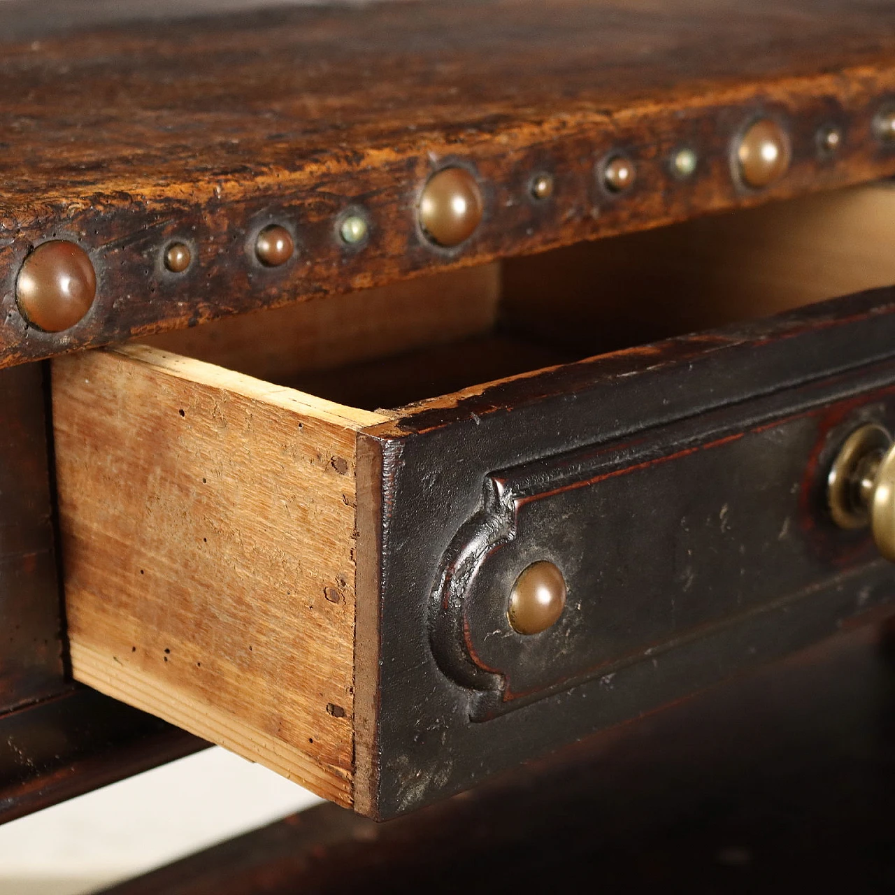 Walnut sideboard with removable riser and shelf feet 5