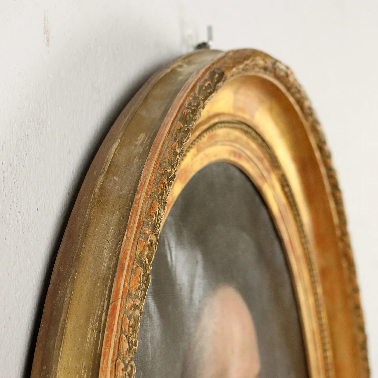 J. M. De Medeiros, Portrait of a philosopher, oil on canvas in oval frame, 1875 8