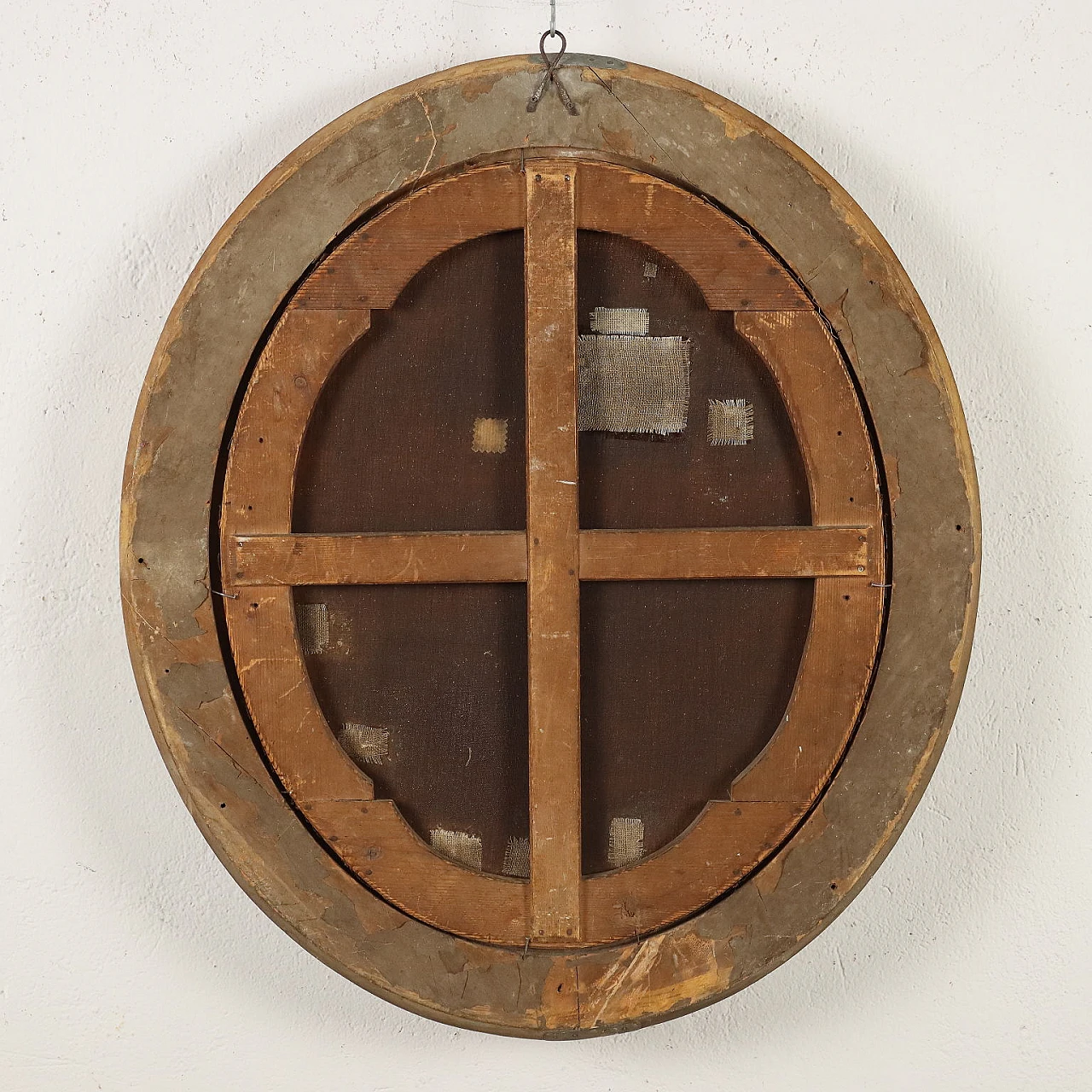 J. M. De Medeiros, Portrait of a philosopher, oil on canvas in oval frame, 1875 9