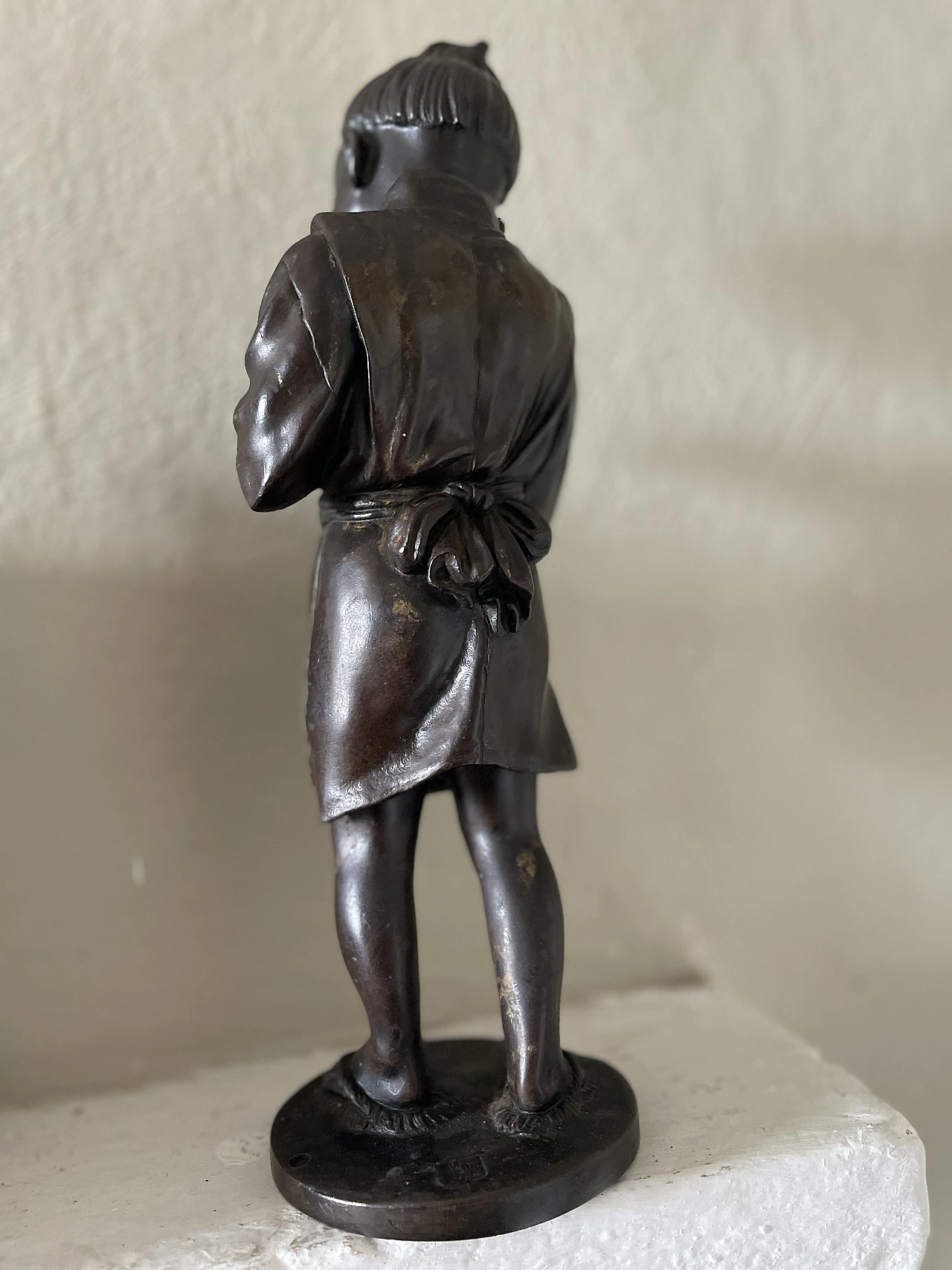 Japanese bronze statue, late 20th century 5