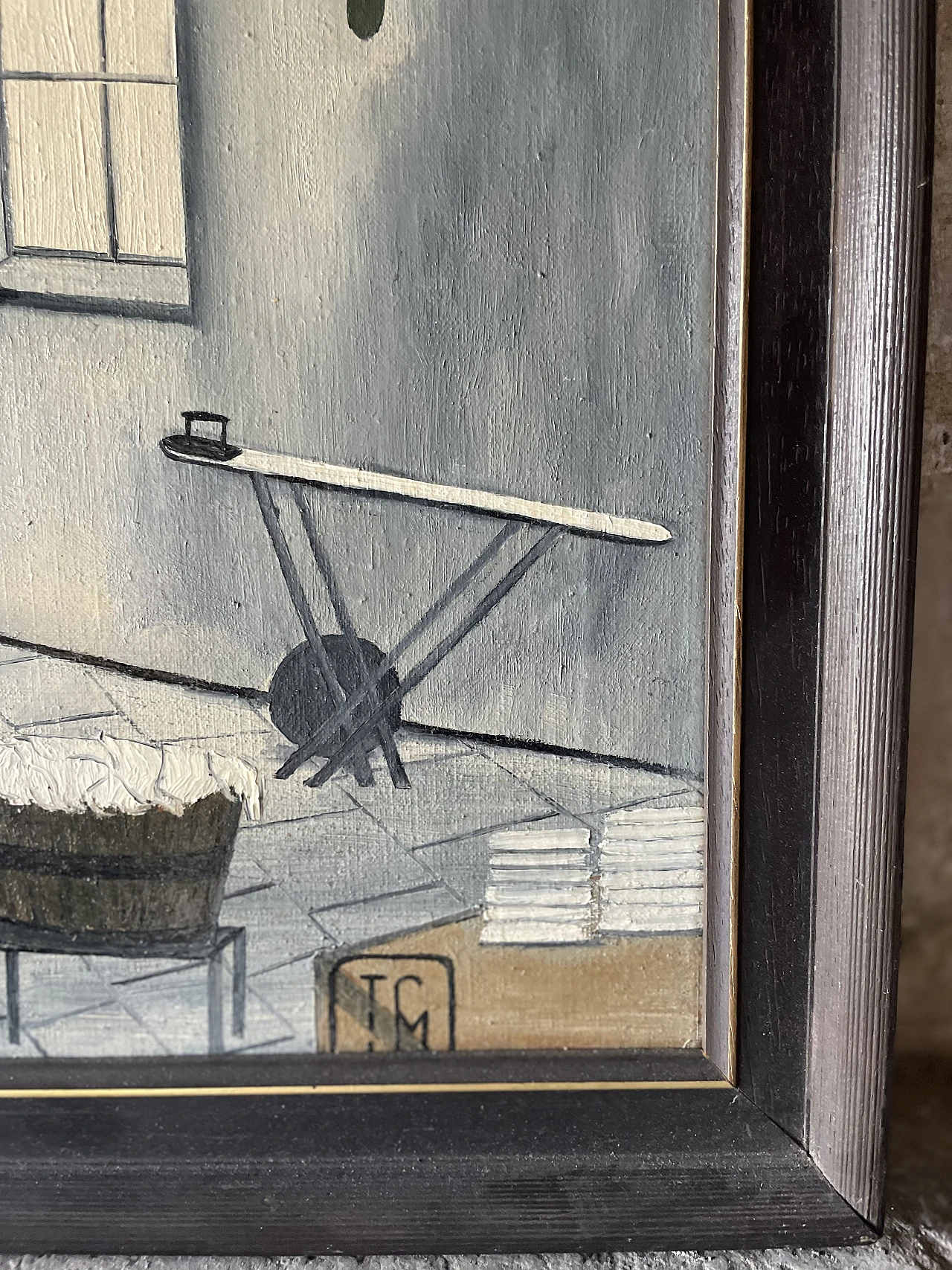 Naive Art by Joop Smits, oil on canvas, mid 20th century 5