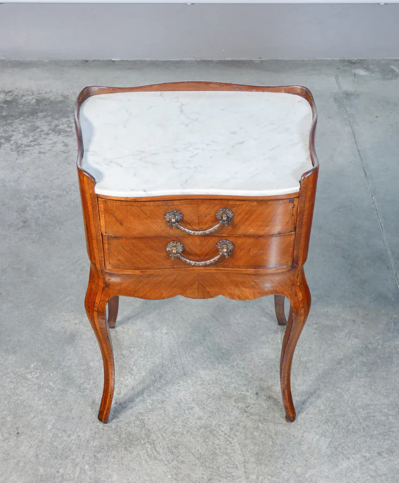 Mobile di servizio Luigi XV in legno e marmo, '700 4