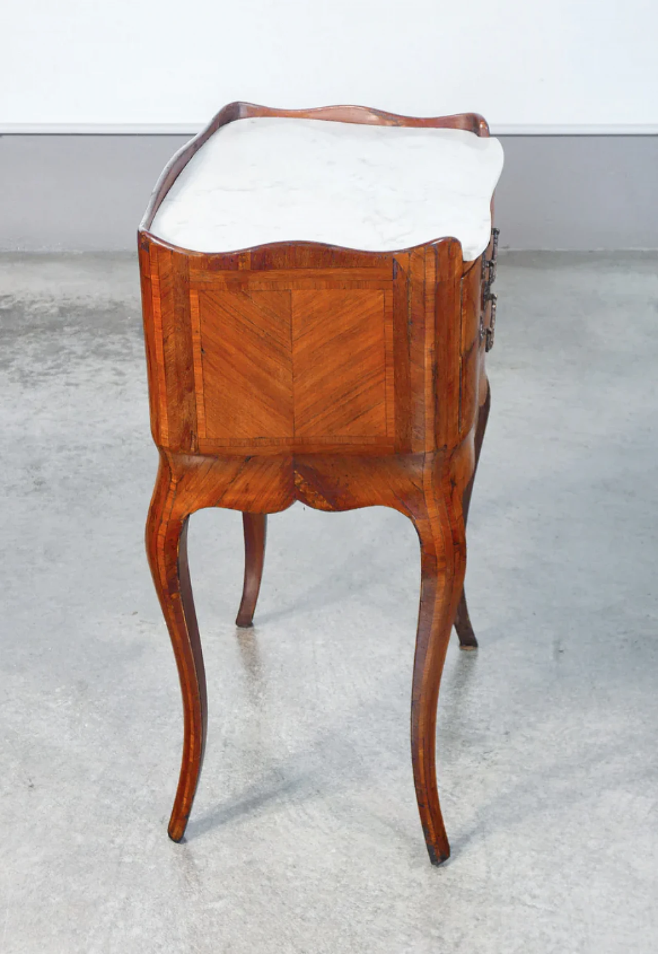 Mobile di servizio Luigi XV in legno e marmo, '700 5