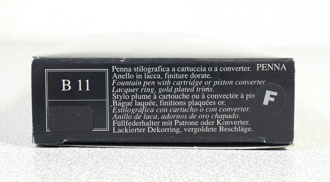 Penna stilografica Aurora 88 in celluloide e metallo dorato, fine '900 12