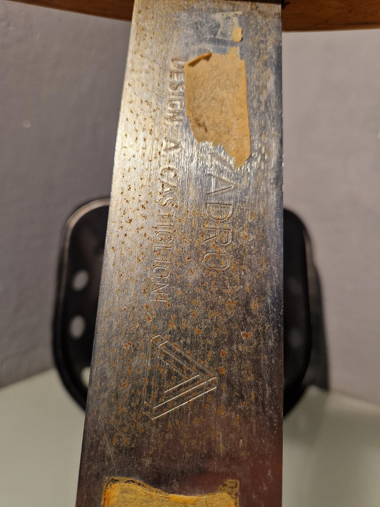 Black Mezzadro stool by Achille Castiglioni for Zanotta, 1980s 7