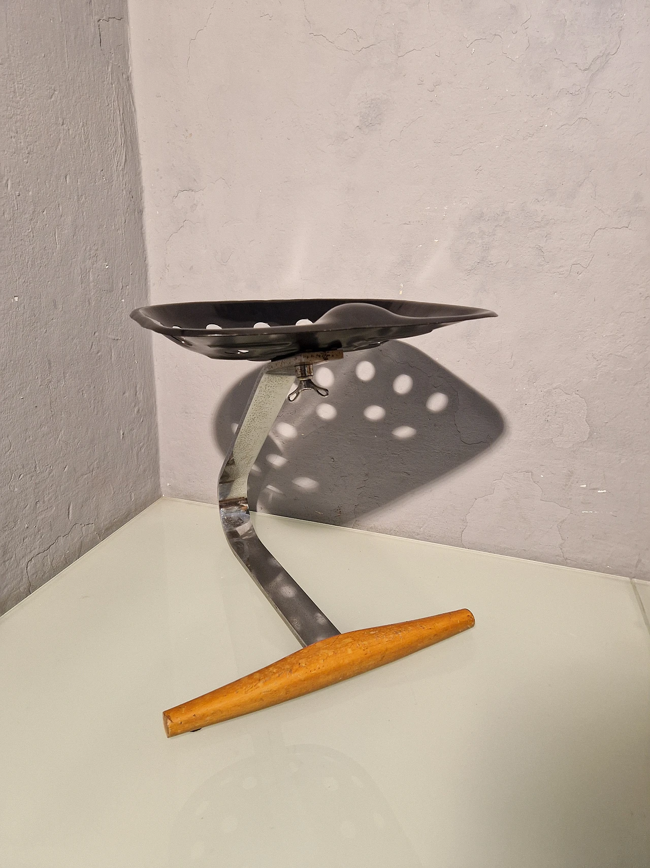 Black Mezzadro stool by Achille Castiglioni for Zanotta, 1980s 8