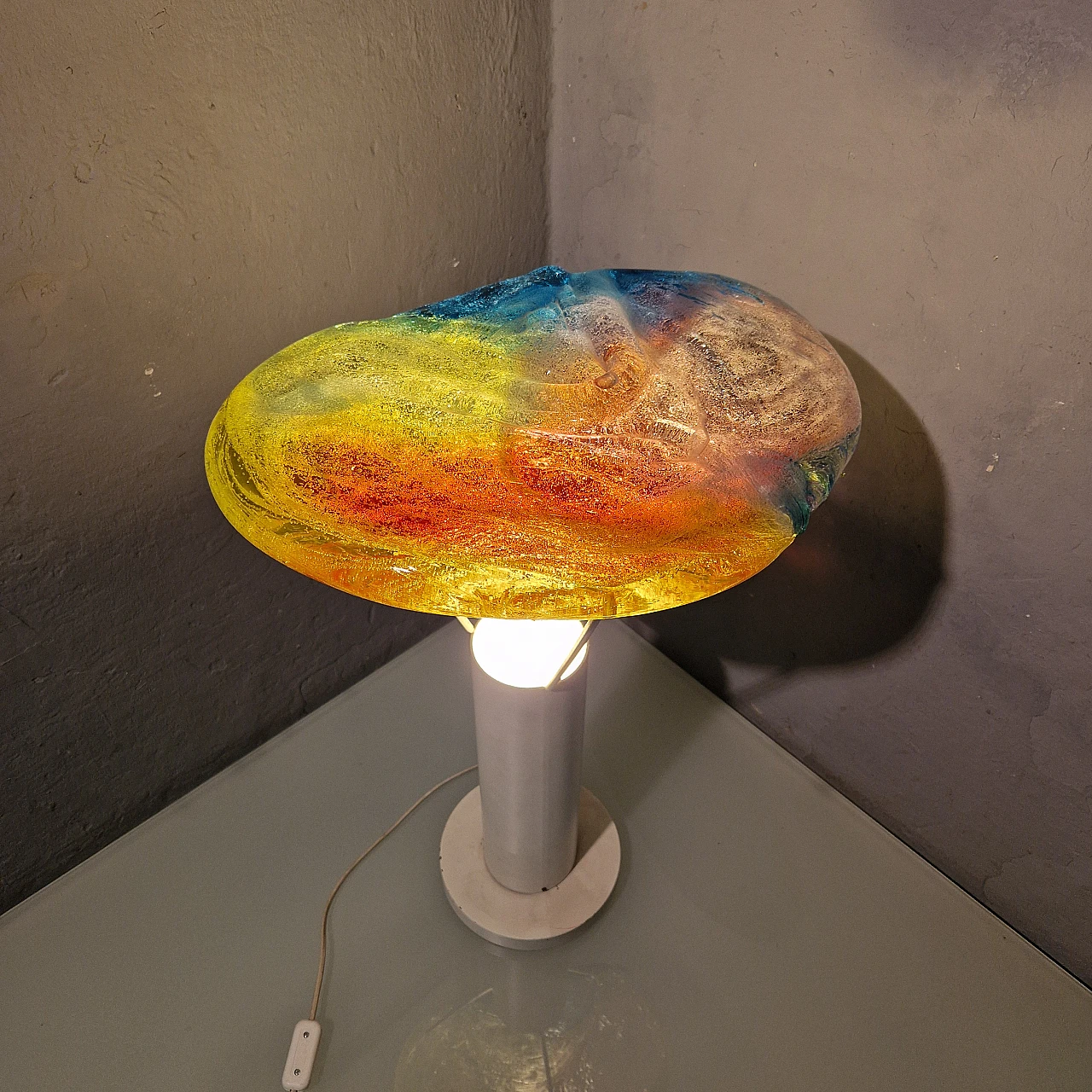 Low floor lamp by Jacopo Foggini in metal and plastic, 2000s 3