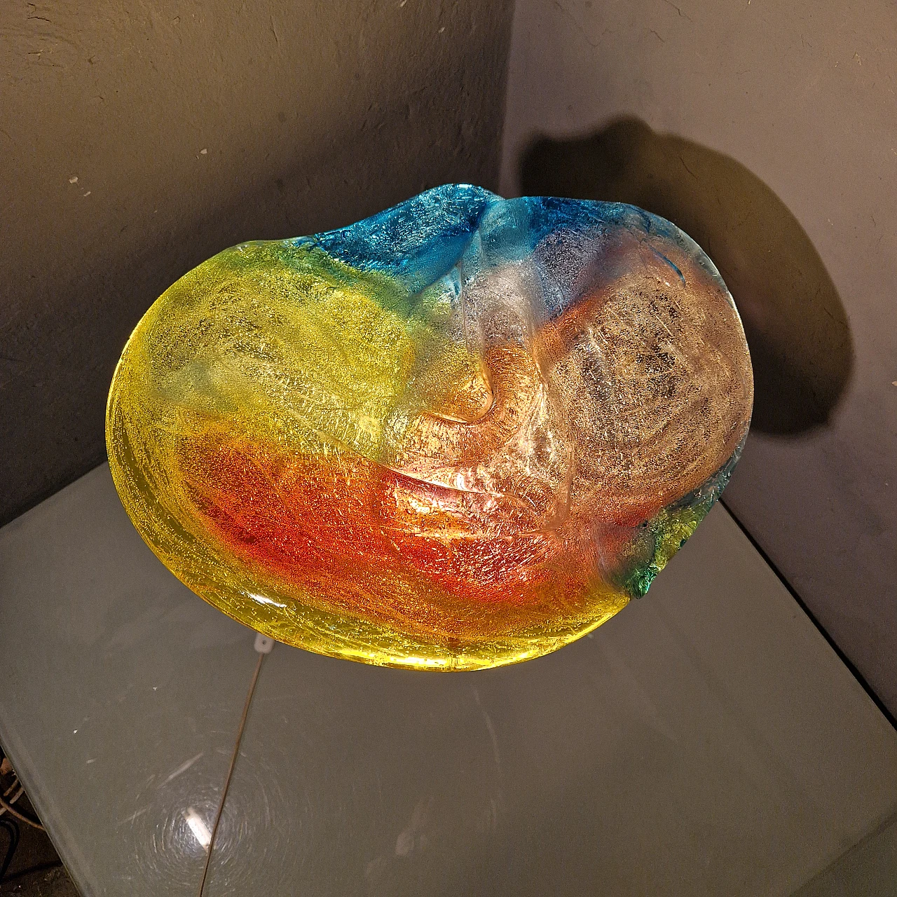 Low floor lamp by Jacopo Foggini in metal and plastic, 2000s 4