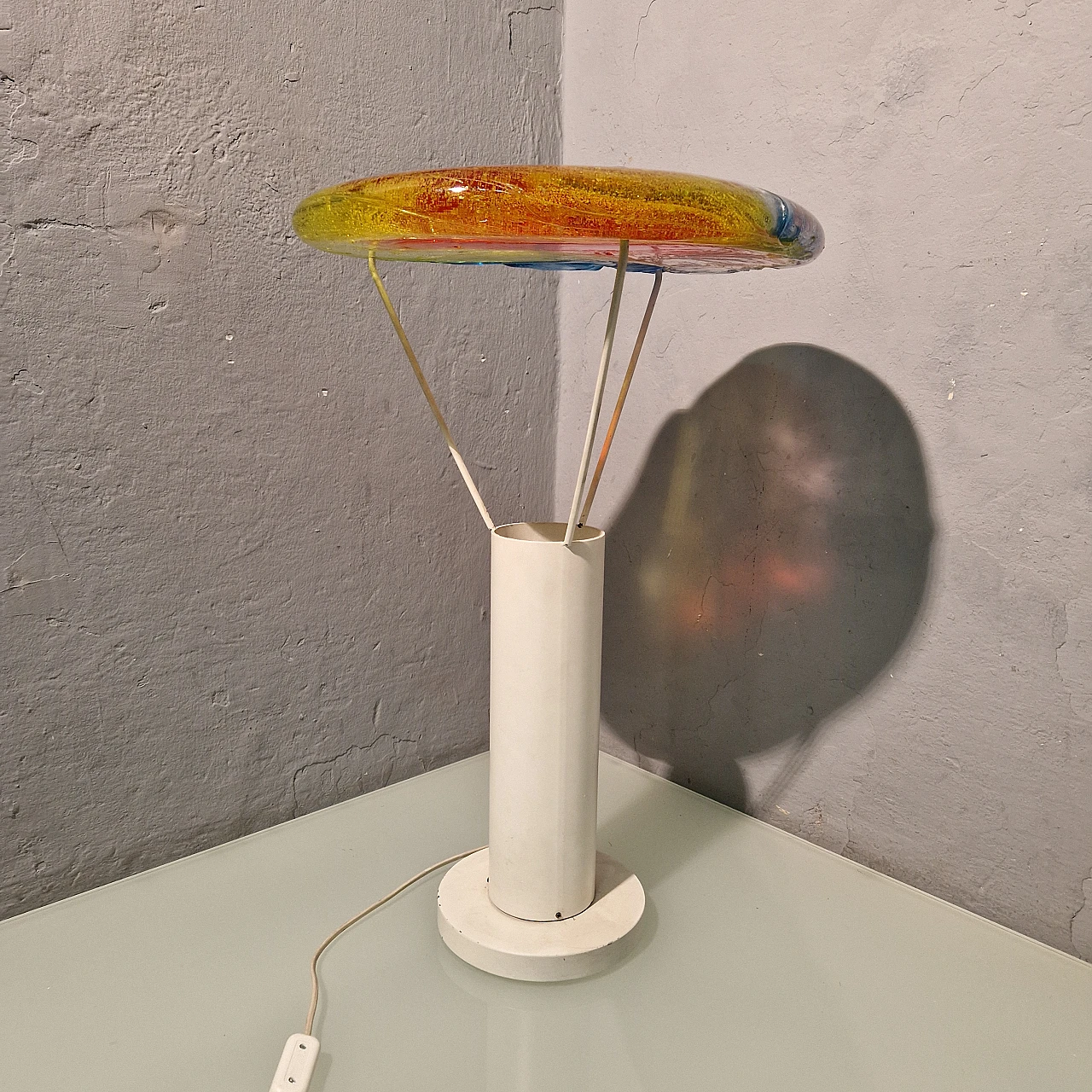 Low floor lamp by Jacopo Foggini in metal and plastic, 2000s 6