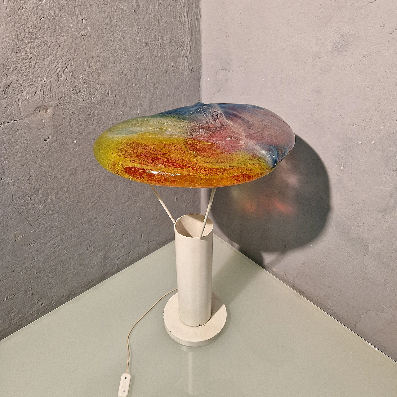 Low floor lamp by Jacopo Foggini in metal and plastic, 2000s 7