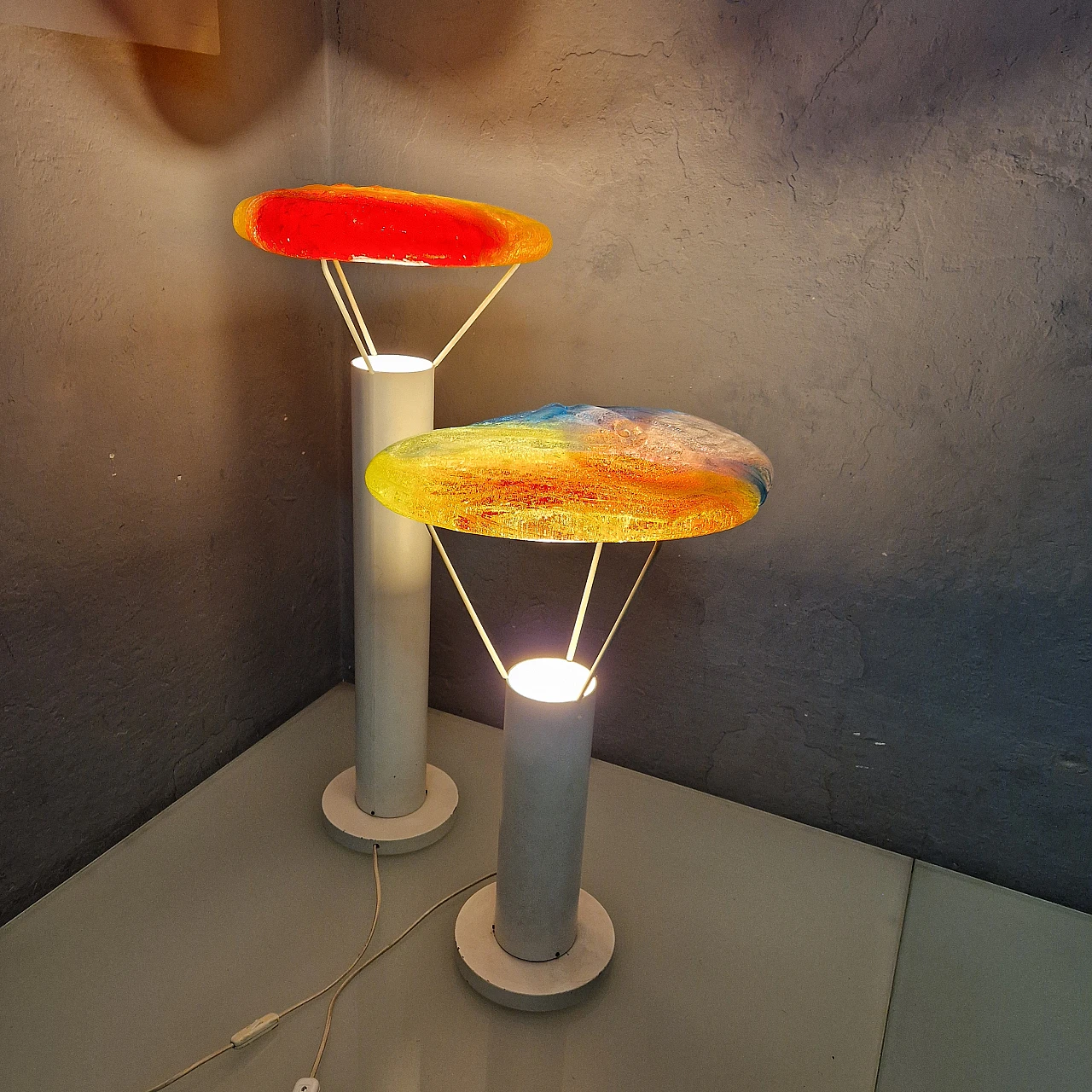 Low floor lamp by Jacopo Foggini in metal and plastic, 2000s 12