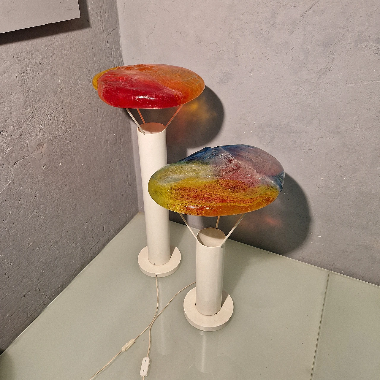 Low floor lamp by Jacopo Foggini in metal and plastic, 2000s 13