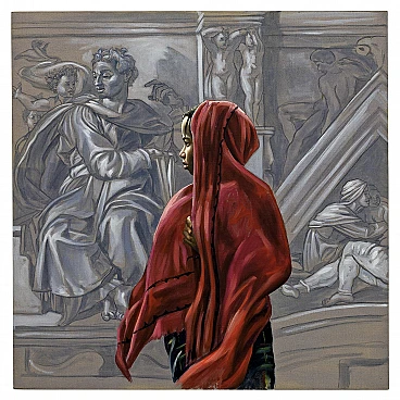 Ali Hassoun, Untitled, one-off painting in oil on canvas, 2000s