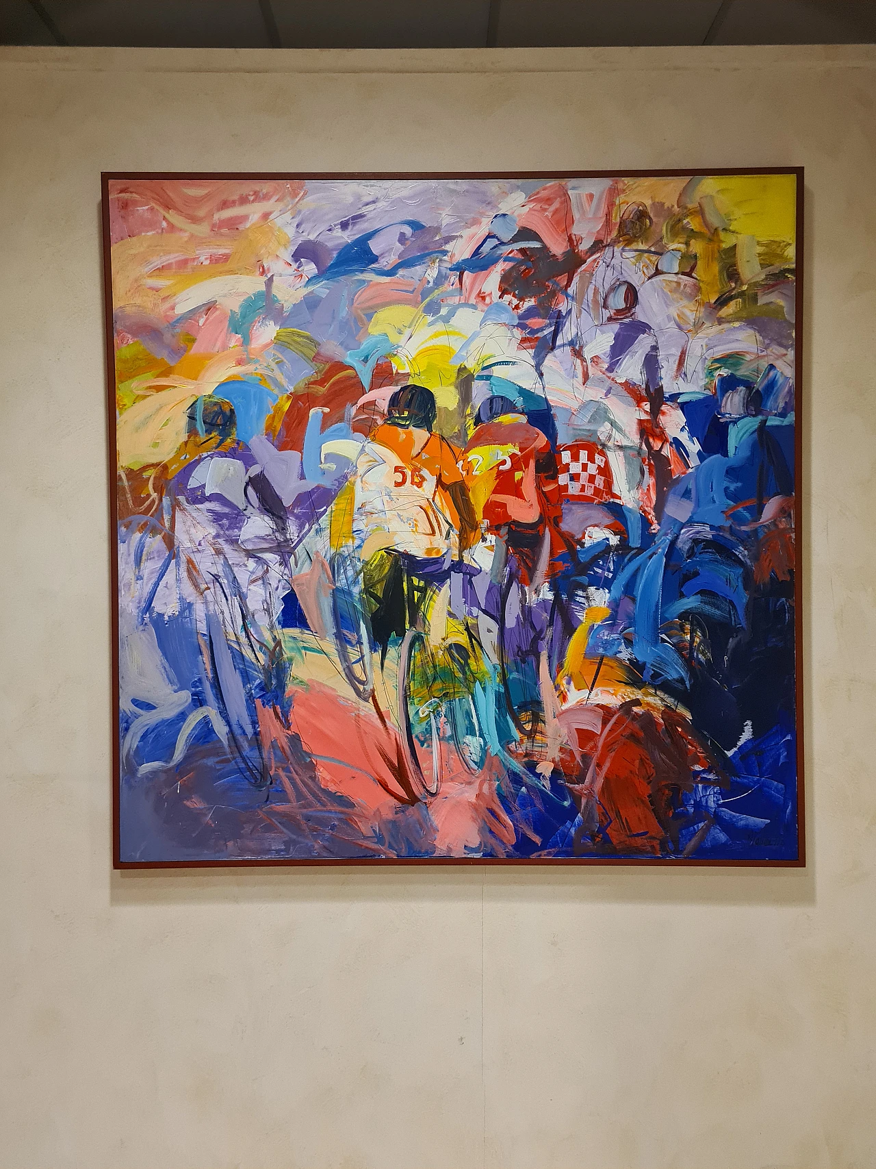 Oil painting on canvas Antonio Tamburro, 90s 1