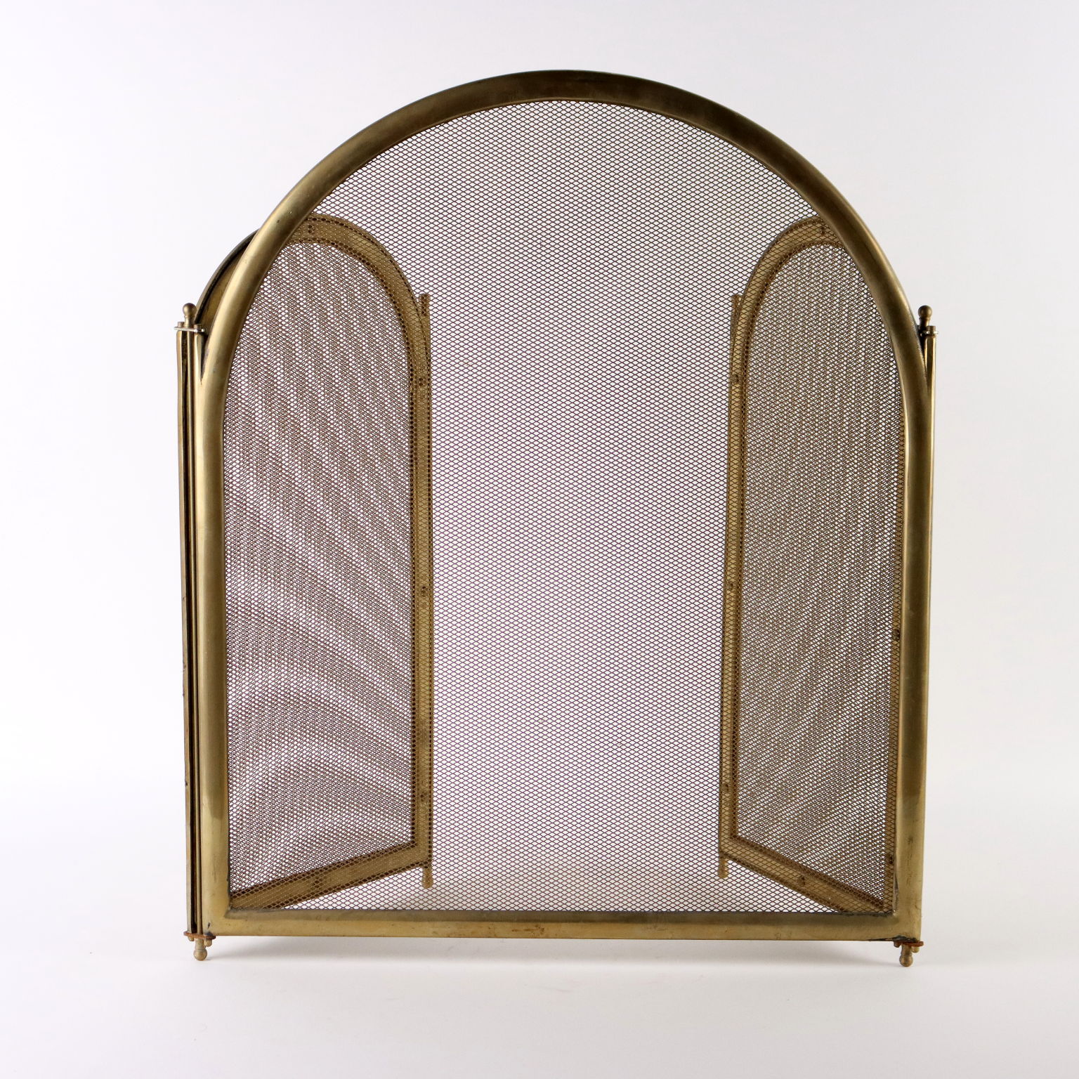 Turk Parascintille In Ottone Battuto Anticato - 78003 - Altezza 91 Cm