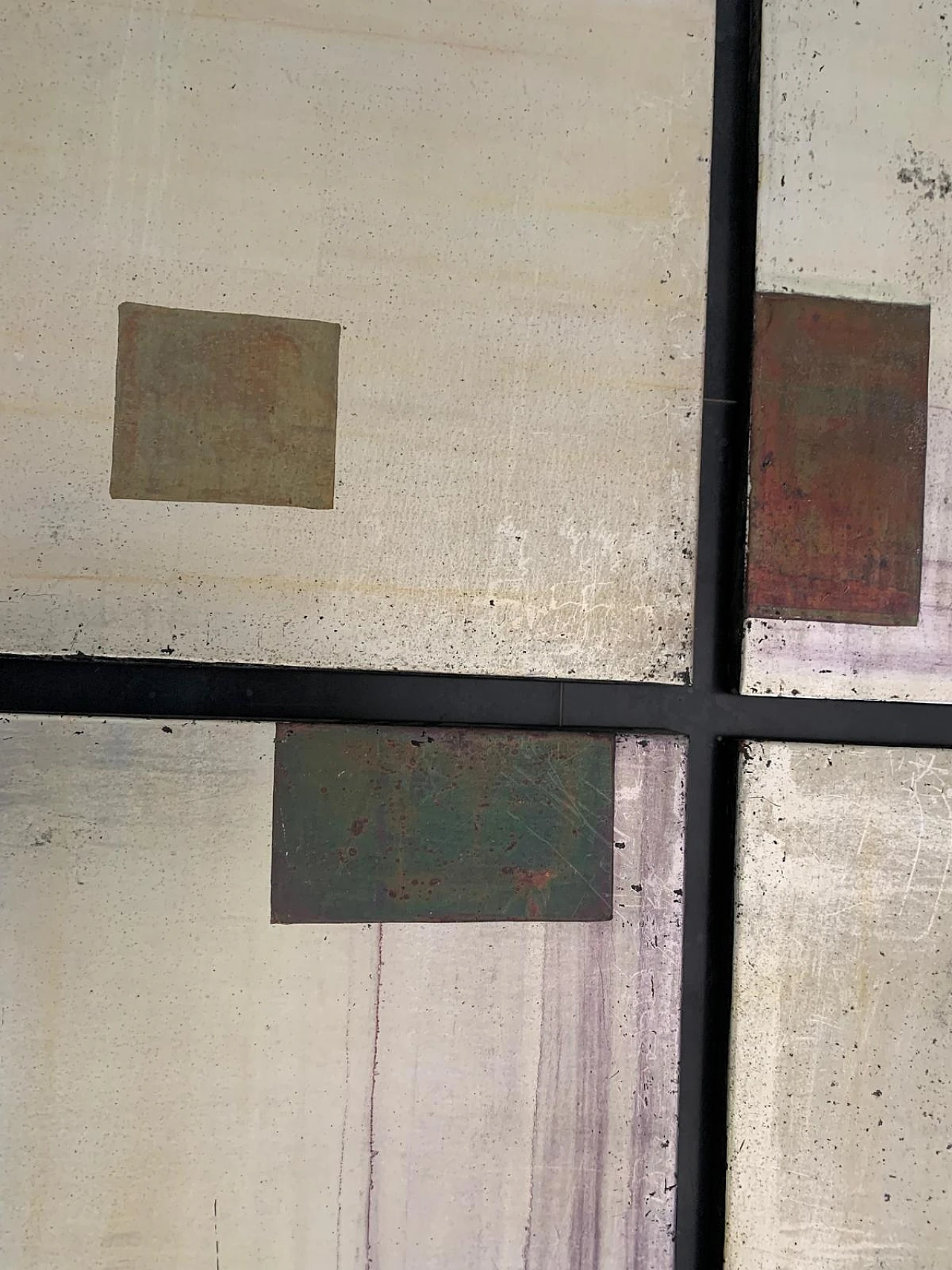 Pannelli in metallo policromo iridescente, anni '80, set di 10 6