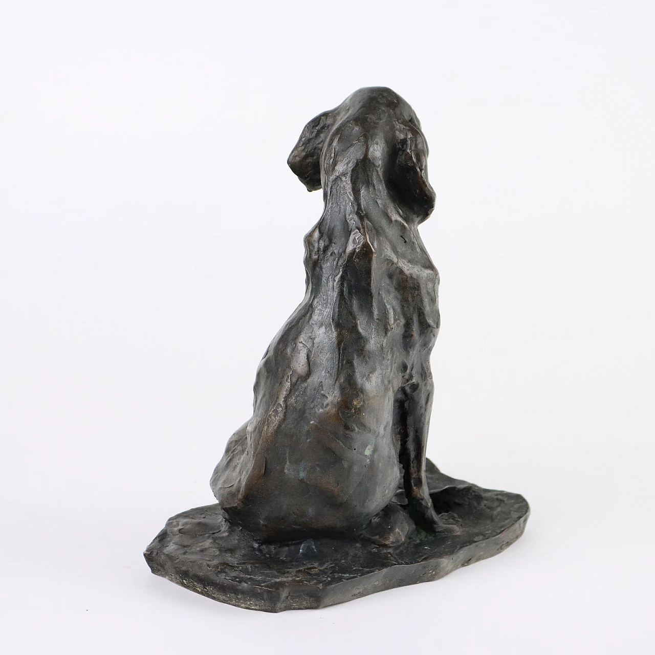 Paul Petrovitch Troubetzkoy, Sitting dog, bronze sculpture 7
