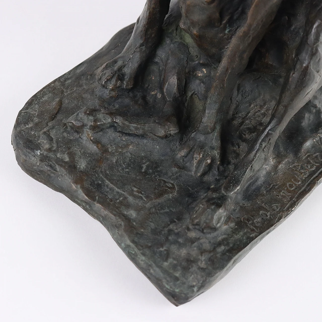 Paul Petrovitch Troubetzkoy, Sitting dog, bronze sculpture 8