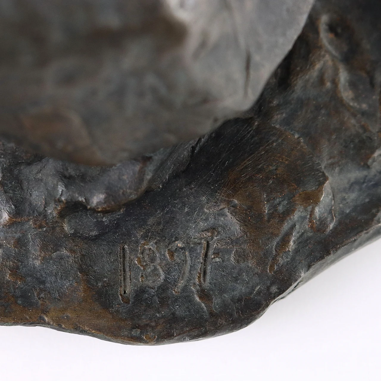 Paul Petrovitch Troubetzkoy, Sitting dog, bronze sculpture 10