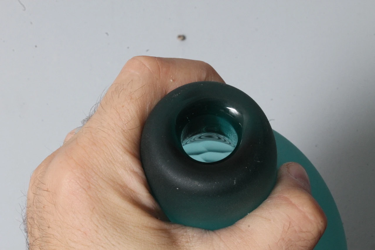 Rosenthal vase in green glass, 70s 2