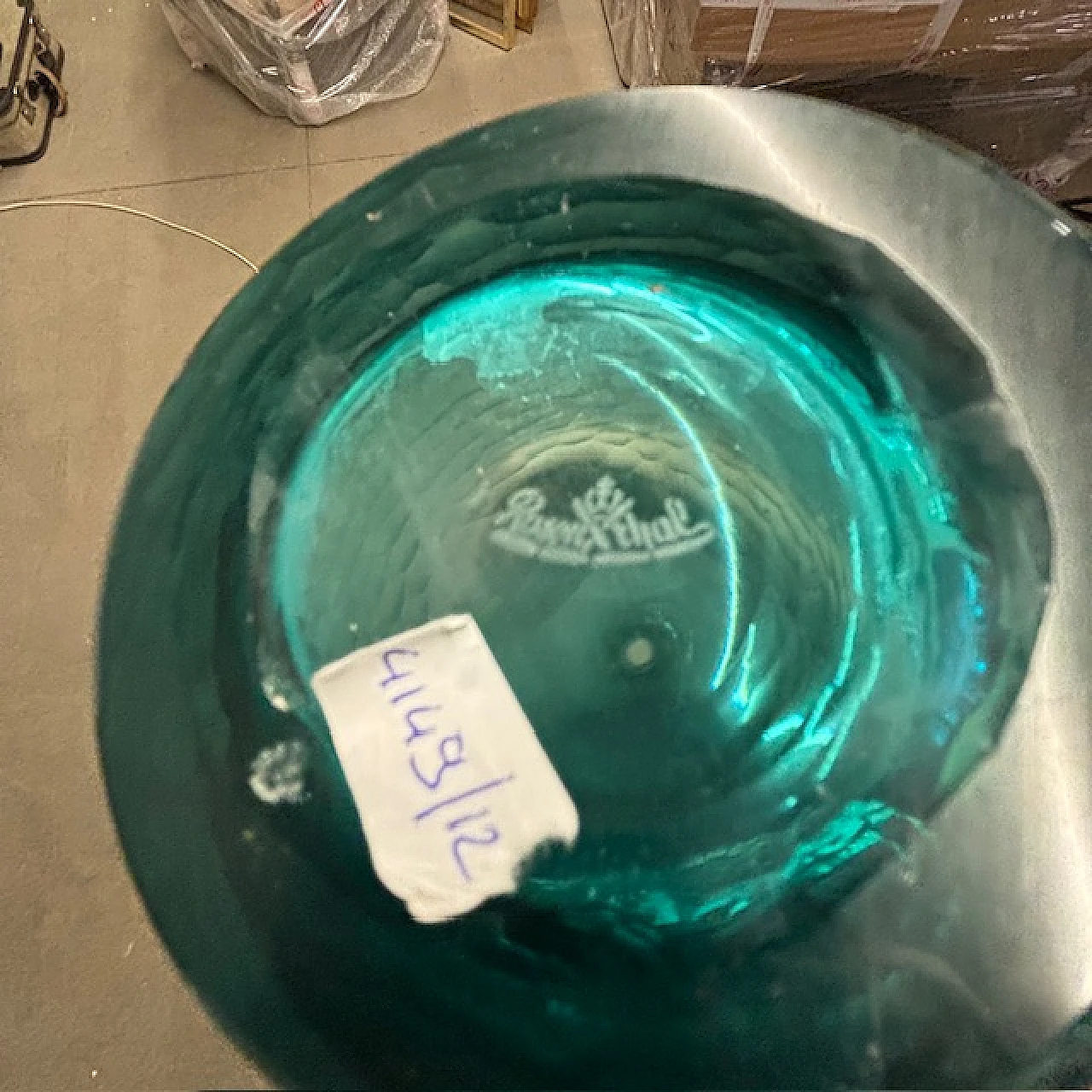 Rosenthal vase in green glass, 70s 9