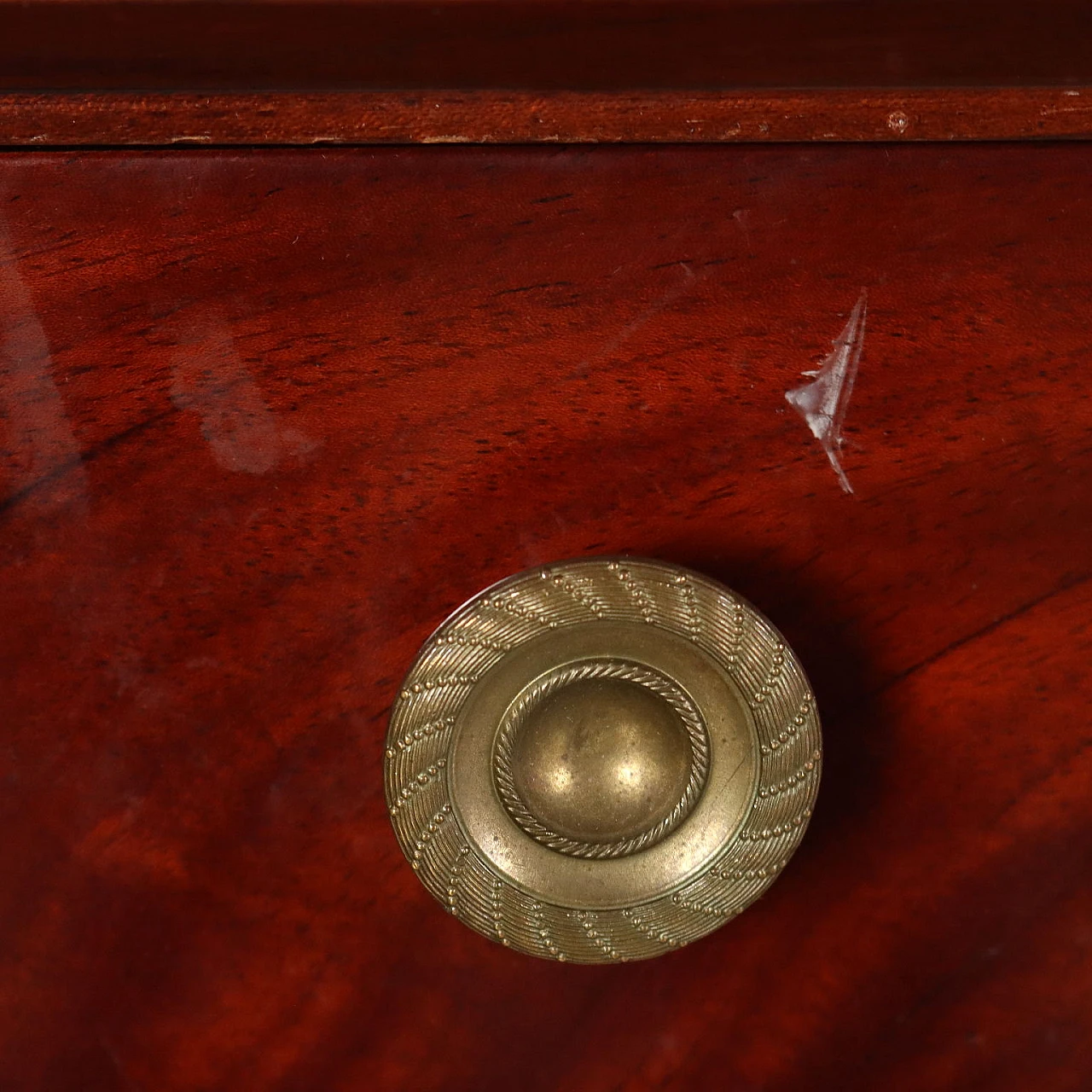 Scrivania Bureau Plat in stile Impero in mogano impiallacciato 10